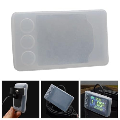 Electric Monitor Cover, Silicone Protective Case For S866 LCD Display Electric Bike Scooter, Display Protective Dust Cover For Scooter, Dustproof and Waterproof