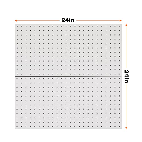 Ultrawall 2 Pcs Metal Pegboard Wall Panels, Peg Boards for Garage Tool Storage - color: Gray, size: 2PC