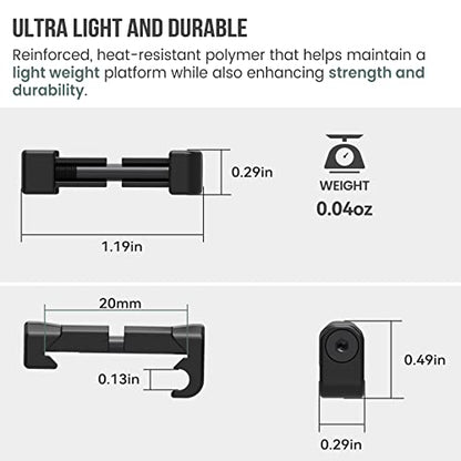 Guardtier 20 Pack Picatinny Cable Management Clips CGM908 Pressure Switch Wire Guides Organizers for Weapon Light Laser