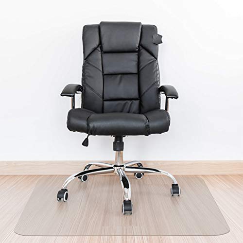 Kuyal Clear Chair Mat, Hard Floor Use, 48" x 36" Transparent Office Home Floor Protector mat Chairmats (48" x 36" Rectangle) - size: 36" x 48" Rectangle