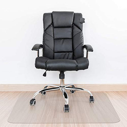 Kuyal Clear Chair Mat, Hard Floor Use, 48" X 53" Transparent Office Home Floor Protector mat Chairmats (48" X 53" Rectangle) - size: 48" x 53" Rectangle