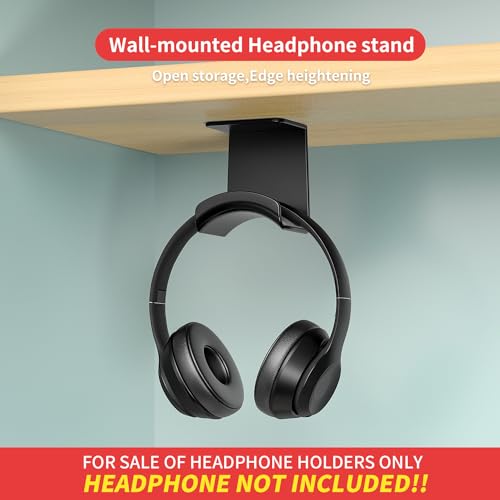 Game Headphone Stand for Desk Mini Headphone Hanger Holder with Strong Adhesive Game Headset Stand Headphone Holder-Under Desk… - style: under desk