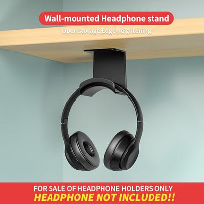 2 Pcs Headphone Stand for Desk Mini Headphone Hanger Holder with Strong Adhesive Game Headset Stand Headset Holder (ZY88 Under Desk 2pcs) - style: ZY88 Under desk 2pcs