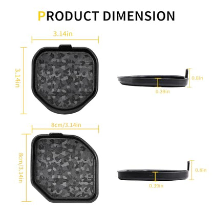 Cup Holder Inserts Coaster Compatible with Jeep Wrangler JL Gladiator JT 2018-2026 Accessories, Center Console Cupholder Pad, Non-Slip Drink Liner, Original Design, TPE, 4-Pcs Front Rear - size: 4 Pack for JLFront Rear