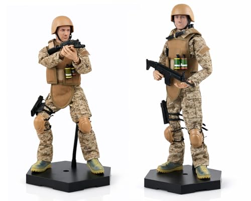 DS. DISTINCTIVE STYLE Action Figure Stand 12 Inch Connectable Metal Toy Stand for 1/6 and1/9 Scale Figures