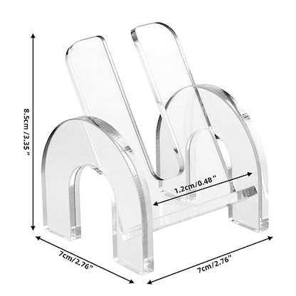 Mouse Holder Stand for Apple Magic Mouse 1 & 2 Easy Charging, Mouse Display Stand Compatible with Magic Mouse and Slim Flat Mice, Clear Acrylic Small Mouse Desktop Holder - style: sofa shape