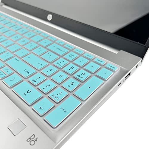 Keyboard Cover for HP Pavilion/HP Laptop 15-eg 15-eh 15-er 15-eg2078nr 15-eg0165st 15-eg0000 15t-er000 15-er0056cl 15-er0097nr 15t-eg000 15-eg100 15-eg1053cl 15-eg1073cl eg0050wm, HP 17-cn/cp - color: Hotblue(Regular Letters)