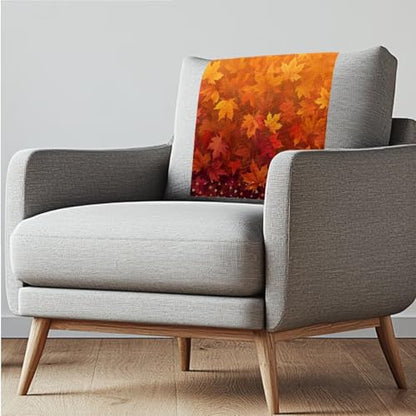 Maple Leaf Sofa Headrest Armrest Cover Set Non Slip Sofa Covers Furniture Slipcovers Soft Breathable Couch Headrest Protector Fade Resistant Print Head Protector Covers - color: Maple Leaf