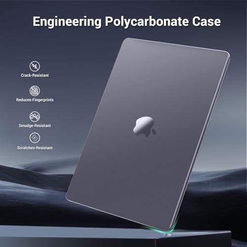 MOSISO Ultra-Thin & Seamlessly Closes Cover Compatible with MacBook Air 13 inch Case M5 M4 M3 M2 2026-2022 A3449 A3240 A3113 A2681, 2 in 1 Kit Anti-Fingerprints Shell for Mac Air 13.6,Space Gray Clear - color: Space Gray Clear