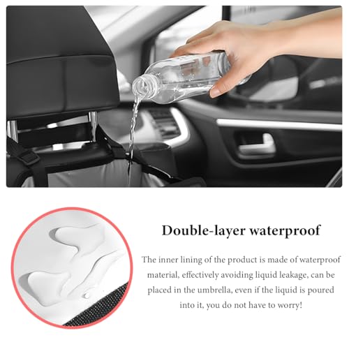 Car Foldable Trash Can, Bling Rhinestone Oxford Garbage Container Hanging Waterproof Organizer, Mini Crystal Dustbin Waste Basket Leakproof Trash Bin for Car Office Kitchen (AB) - color: AB