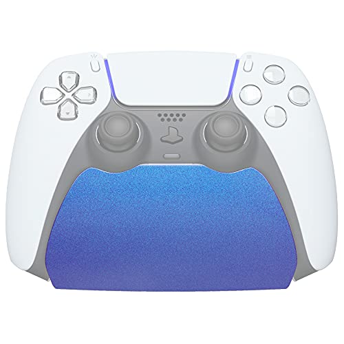 playvital Chameleon Purple Blue Controller Display Stand for ps5, Gamepad Accessories Desk Holder for ps5 Controller with Rubber Pads - color: Chameleon Purple Blue