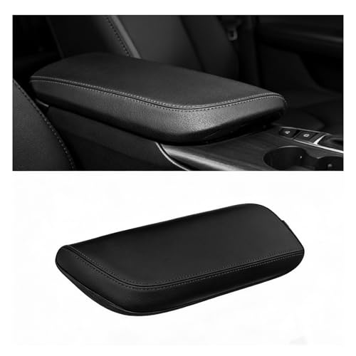 Center Console Armrest Cover Compatible with 2018-2024 Toyota Camry,Interior L, LE, SE, XLE, XSE in Regular, Hybrid, V6, TRD Arm Rest Seat Cover Middle Console Box Lid Protector (Black) - color: Black