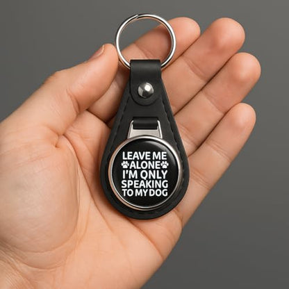 Gaming Joystick Seamless Pattern Leather Keychain Stainless Steel Ring for Keys, Bags, or Backpacks