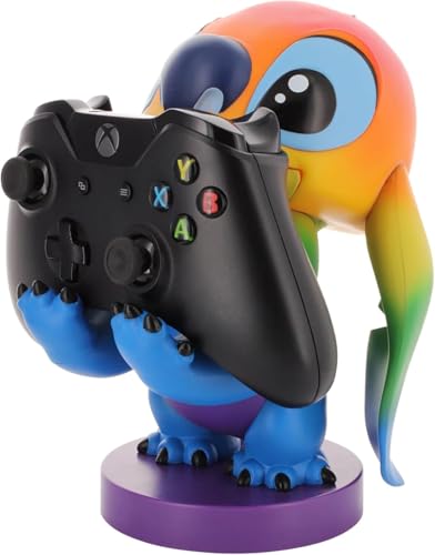 Exquisite Gaming Cable Guys Stitch Phone Holder & Gaming Controller Stand - Lilo & Stitch Rainbow Figure