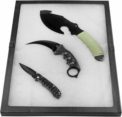 SE Glass Top Display Box - JT9212 - size: 16” x 12” x ¾"