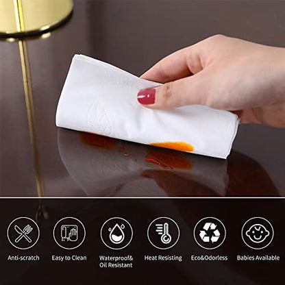 TV Bench Makeup Table -12x32 Inch Clear Table Cover Protector 1.5mm Thick Plastic Desk Pad Mat Children Painting Desk Pad Computer Desk Heat Resistance Rectangular Tablecloth Mat and Pet Feeding Mat - color: Clear Rectangle 1.5mm, size: 12" x 32"