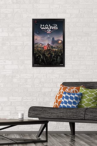 Trends International Halo: Halo Wars 2 - Key Art Wall Poster, 14.725" x 22.375", Black Framed Version - color: Black Framed Version, size: 22.4"L x 14.7"W