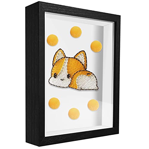 4x6 Small Shadow Box Frame Display Case , Display Case Box for Memorabilia, Medal, Wedding Memories, Crafts, Tickets and Photos (Black, 4x6) - color: Black, size: 4x6