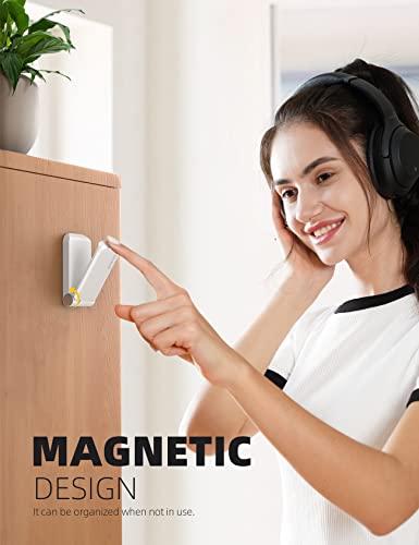 Lamicall Headphone Stand, Sticky Headset Hanger - Adhesive Headphone Holder Hook Mount, Headset Stand Holder Clip Under Desk, Earphone Clamp for Airpods Max, HyperX, Sennheiser, White - style: White - One Pack