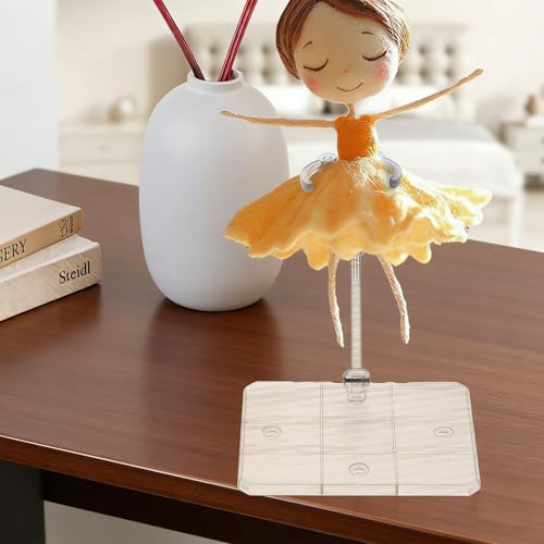 CIATBYYJ 2Pcs Action Figure Stand Assembly Action Figure Display Holder Base Universal Humanoid Model Support Display Stand