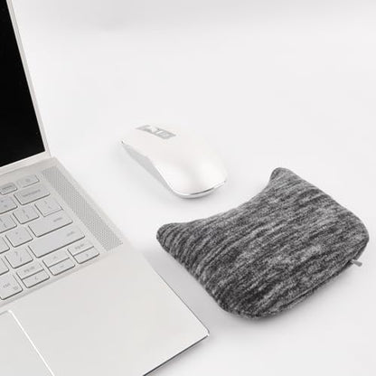 Large Mouse Wrist Rest Bean Bag, Ergonomic Mouse Support Pad Filled Ergo Beads for Computer, Laptop, PC Gaming (Dark Gray) - color: Dark Gray