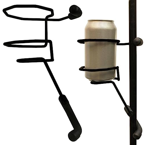 String Swing SH01 Mic Stand Drink Holder for Coffee Travel Mug and Water Bottle - Made in USA Black - color: Standard