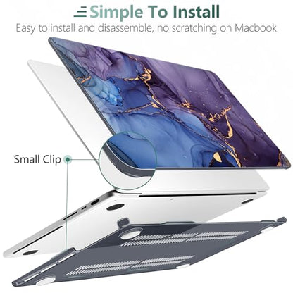 DONGKE Compatible with MacBook Pro 16 Inch Case (2026-2021 Release, M5 M4 M3 M2 M1 Pro/Max Chip), Plastic Hard Shell Cover with Keyboard Cover & Screen Protector for MacBook Pro 16", Abstract Marble - color: Abstract Marble X570