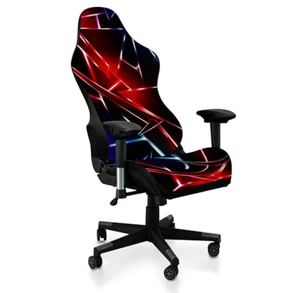 Gaming Chair Covers, 3D Printing Stretchable Soft Non-Slip Easy to Install Gamer Chair Cover with Armrest Cover(No Chair)(I) - color: I