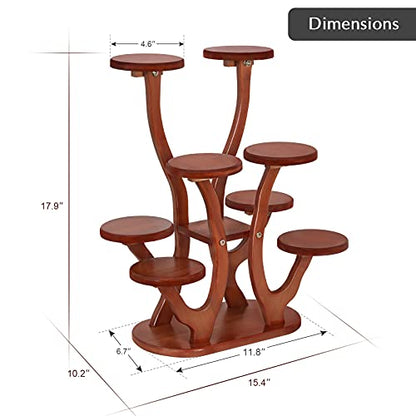 Jotsport 9 Pots Mini Succulent Stand Windowsill Small Plant Stand Multi Layers Succulents Display Shelf Kitchen Windowsill Desk Tabletop Plant Holder