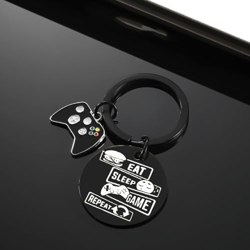 Gaming Gifts Video Game Player Keychain for Game Lover Man Woman Boyfriend Husband Birthday Christmas - color: Double Sided