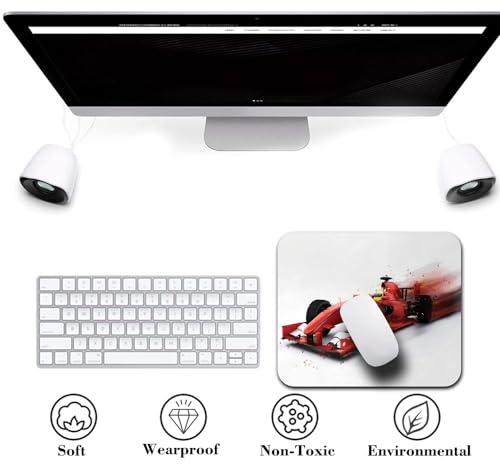 Fantasy Formula Racing Car Mouse Pad, Abstract Turbo Motion Auto Desk Mat | Anti-Slip Rubber Base, Silky Smooth Surface, Cute Office/Gaming Mousepad - color: Racing Car