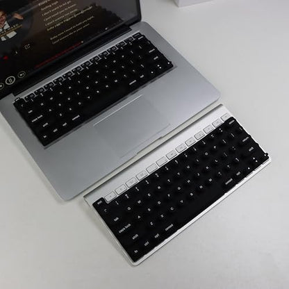Keyboard Cover for Long Nails Compatible with MacBook Pro 13 inch M2 2023, 2022, 2021 2020 M1 A2338 A2289 A2251&Compatible with MacBook Pro 16 2020 2019 A2141 Touch ID, US ANSI (Black & Heart) - color: Black