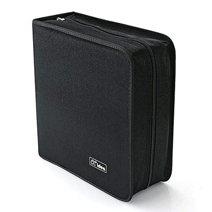 CCidea CD Case DVD Case Storage Holder-264 Capacity,Media Binder, CD Wallet, Disc Booklet, L11.4 x W 6.4 x H3.5 INCH (Black) - color: 264 Black, size: 264capacity