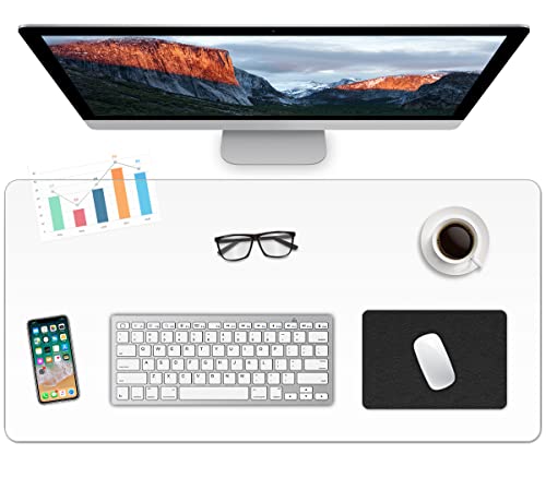 Clear Desk Pad Mat Blotter 14 x 24 Inches Transparent PVC Writing Desk Mat for Desktop and Small Tables - color: Clear, size: 14x24 inch