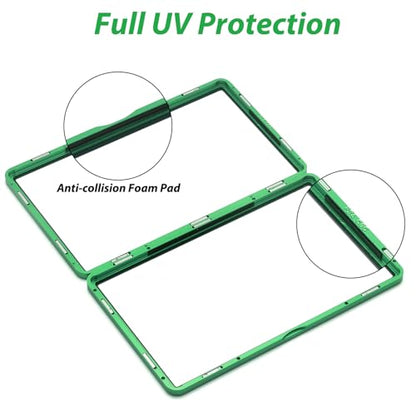 ZINHO Graded Card Case Magnetic Aluminum Alloy Slab Protector Display Case Fits 35PT PSA/CGC/CSG Cards, UV Protection (Green) - color: Green, style: PSA Card Case