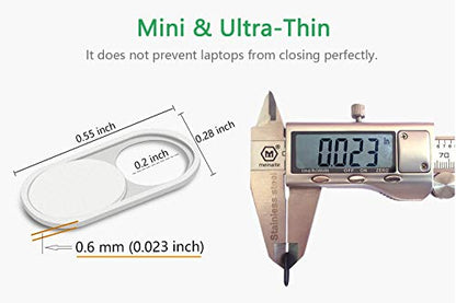 CloudValley Webcam Cover Slide, 0.023 Inch White, Web Camera Cover for MacBook Pro, MacBook air, Laptop, iMac, Desktop, PC, iPad, iPhone 8/7/6 Plus, Privacy Protection, Ultra-Thin[2 Packs] - color: White-2 Pcs