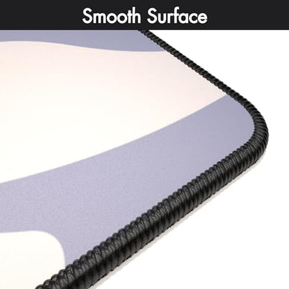 Gamer Boss - Gaming Mouse Pad - 48 x 24 Inches - 4mm Thick with Stitched Edges, Non-Slip Rubber Base, Premium Cloth Mousepad, Desk Mat for Laptop, Keyboard, Computer & PC (Mega, Smoke) - color: Smoke, size: 48" x 24"