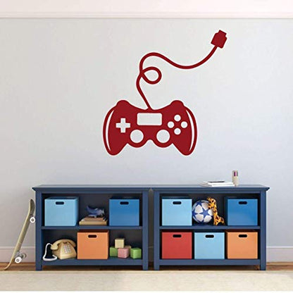 Personalized Gamer Wall Decal - Custom Name Controller Vinyl