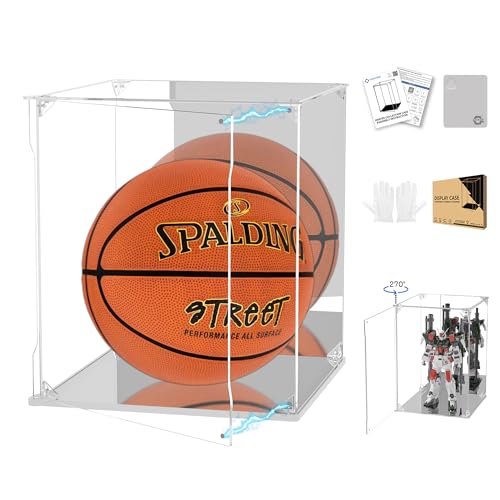 Clear Acrylic Display Case with Mirrored Back and Base, UV Protected Acrylic Box with Magnetic Door, Dustproof Display Box Showcase for Collectibles, Figures, Models, Toys (12x12x12inch) - size: 12x12x12 inch