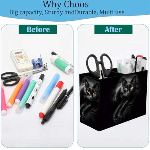 Pen Holder and Anti-Slip Mouse Pad Combination, Makeup Brush Storage Box, Tableware Storage Box, Suitable for Office and Home - Cat - color: Cat