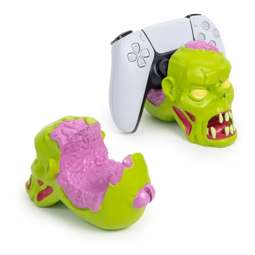 Glistco Zombie Head Controller Stand - Controller Holder Figure, Gaming Controller Accessories, Zombie Collectible Home Decor for Desktop, Compatible with PS5 DualSense & Xbox controllers