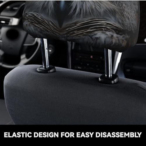 Dujiea 2 Pack Owl Car Headrest Covers, Universal Soft Car Seat Head Rest Cover Protector, Vehicle Accessories Fabric Headrest Cover for Cars Vans Trucks - color: Owl