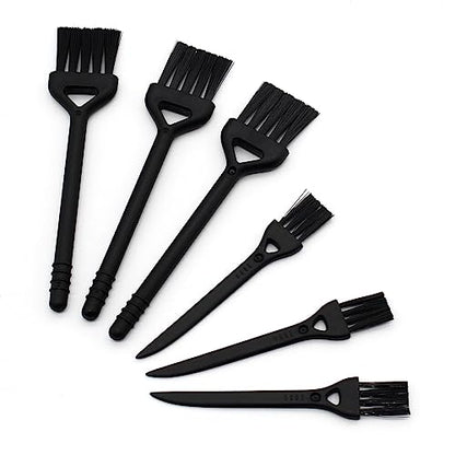 Keyboard Cleaning Brush, 6 Pcs Plastic Handle Nylon Anti Static Brush Kit Fit for Computer Keyboard, Laptop, Phone, Car Interior Detailing Cleaning Tools