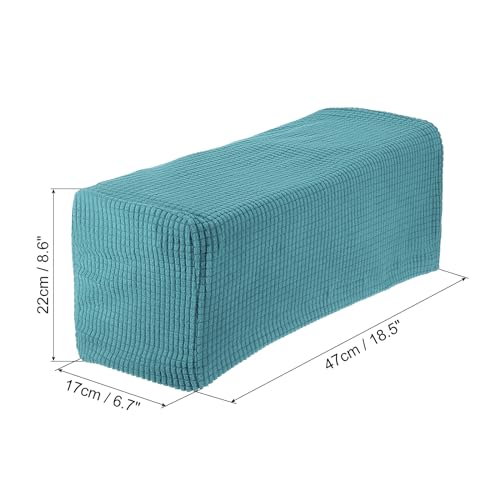 uxcell 2pcs Stretch Armrest Covers for Chairs/Sofas, Couch Arm Covers with Twist Pin, Furniture Protector Slipcovers Light Blue - color: Light Blue
