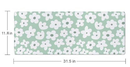 Desk Mat, Large Desk Pad Large Mouse Pad Cute Desk Accessories Home Office Essentials XL Desk Mat Desk Pad Mat for Keyboard Mouse Desk Pads On Top of Desks Computer Cute Groovy Flowers - color: Cute Groovy Flowers