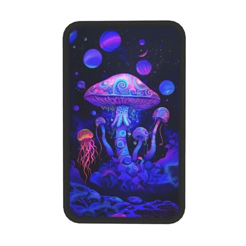 Center Console Cover Mushrooms Style Car Truck Interior Accessories Cute Boho Console Cover Purple Pink Armrest Cushion Pad Universal Fit for Most Vehicle, SUV, Truck - color: Mushroom