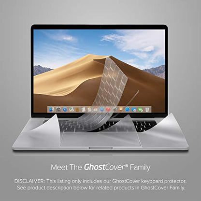 UPPERCASE GhostCover® Premium Ultra Thin Keyboard Cover Protector Compatible with 2020 2021 2022 Intel or M1/M2-Based MacBook Pro 13" and 2019-2020 Intel-Based MacBook Pro 16" A2338 A2289 A2251 A2141