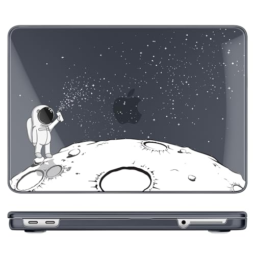DONGKE Compatible with MacBook Neo 13 Inch Case 2026 A3404 A18 Pro chip & Touch ID, Plastic Hard Shell with Keyboard Cover, Screen Protector & Dust Plugs, Astronaut - color: Astronaut