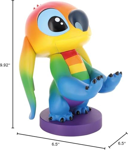 Exquisite Gaming Cable Guys Stitch Phone Holder & Gaming Controller Stand - Lilo & Stitch Rainbow Figure