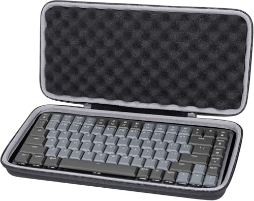 co2CREA Hard Case Compatible with Logitech MX Mechanical Mini Wireless Illuminated Keyboard (Case Only) - color: Black, size: Case for MX Mechanical Mini Keyboard